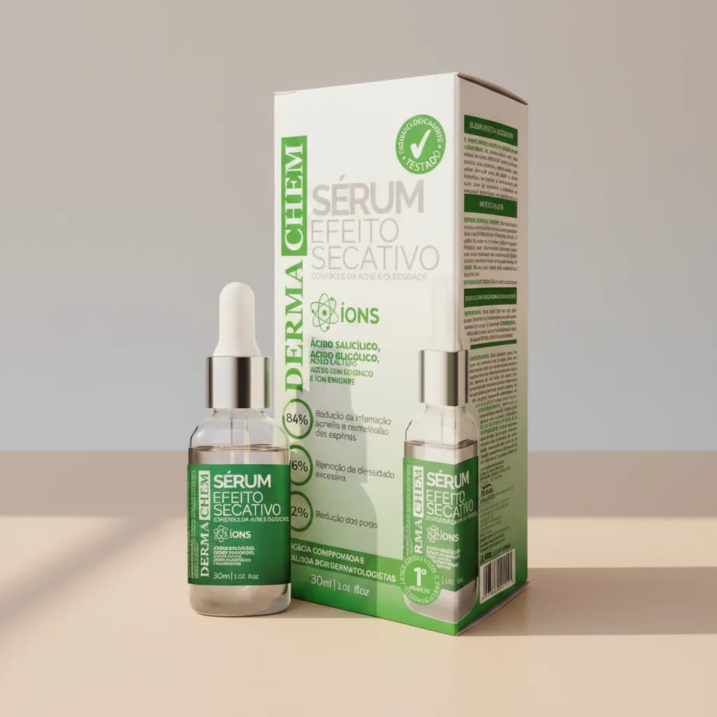 Dermachem Sérum Efeito Secativo, ângulo 3/4