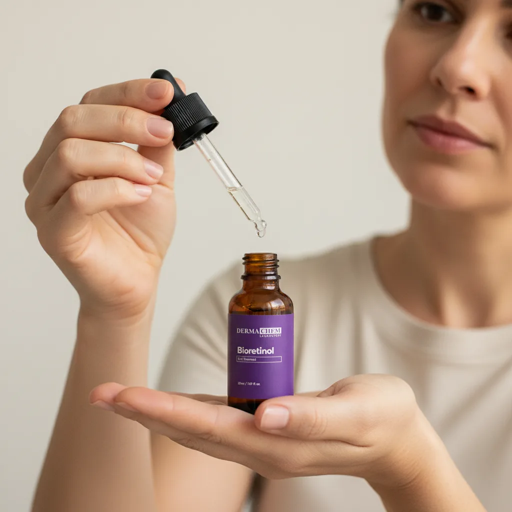Sérum Bioretinol 30ml - Código: 8671 - Derma Chem, pingando o sérum